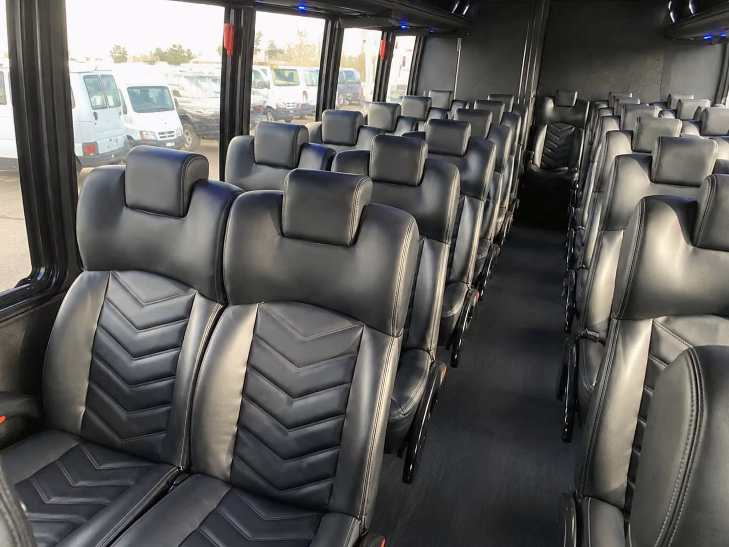 15 passenger minibus interior