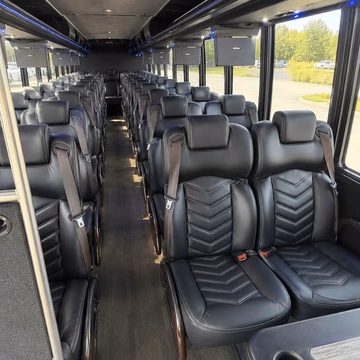 28 passenger minibus interior