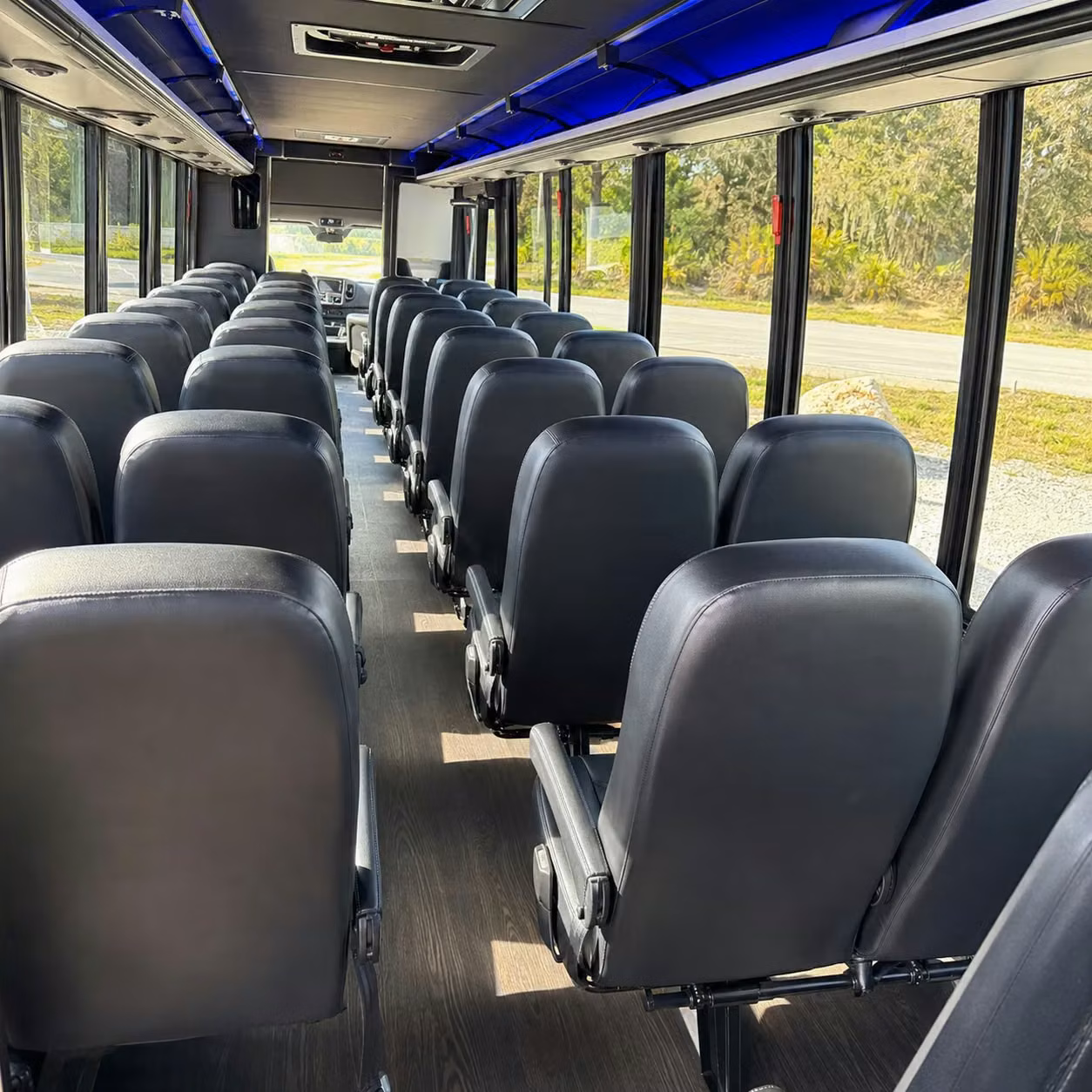 30 passenger minibus inside