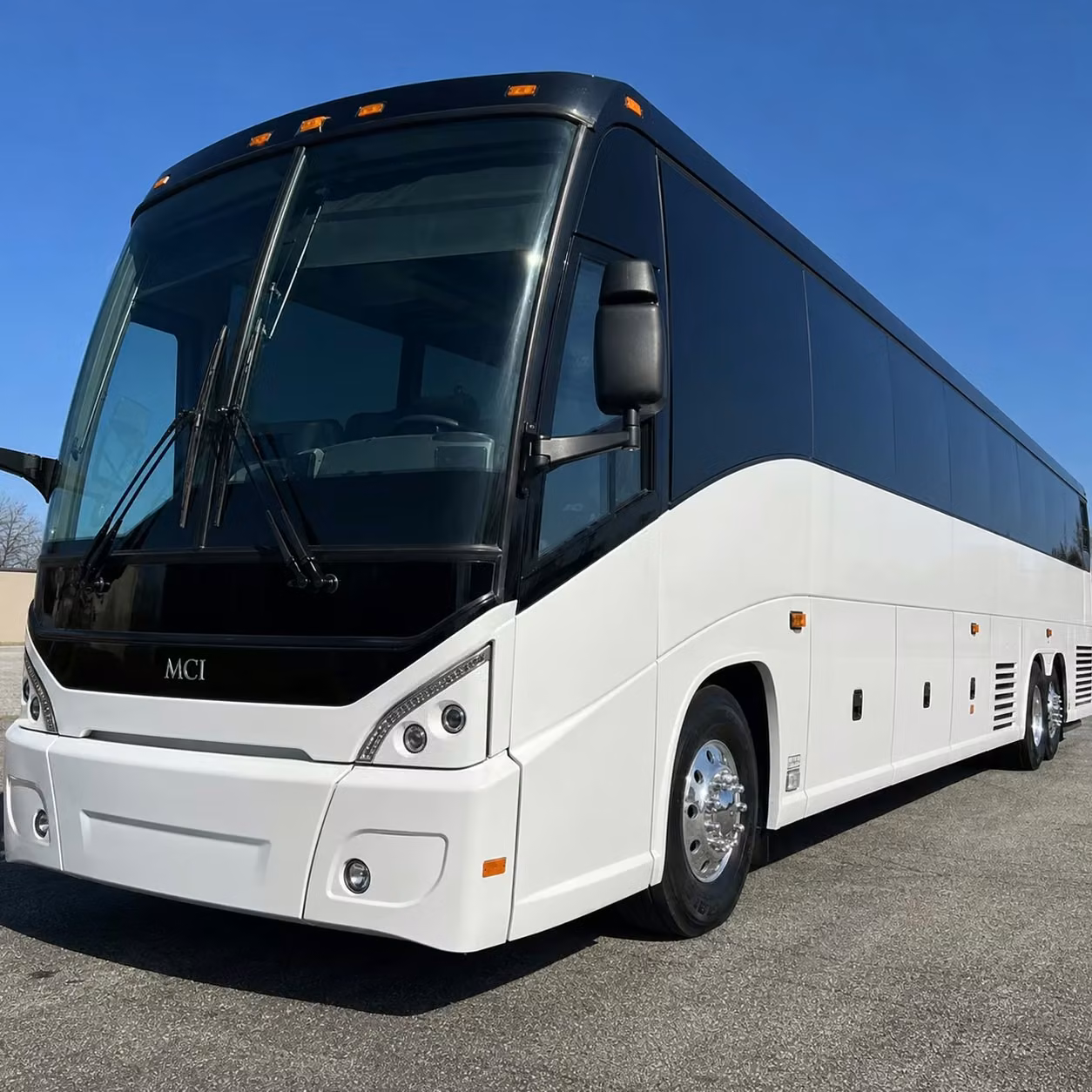 mesquite charter bus rental exterior