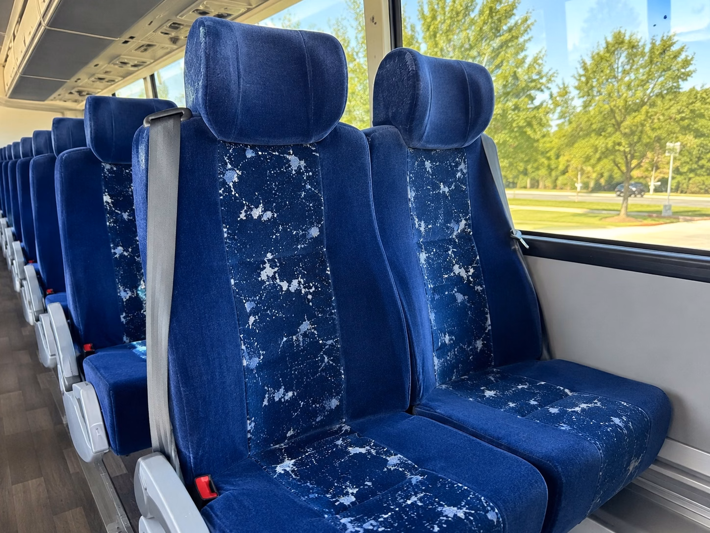 mesquite charter bus rental inside