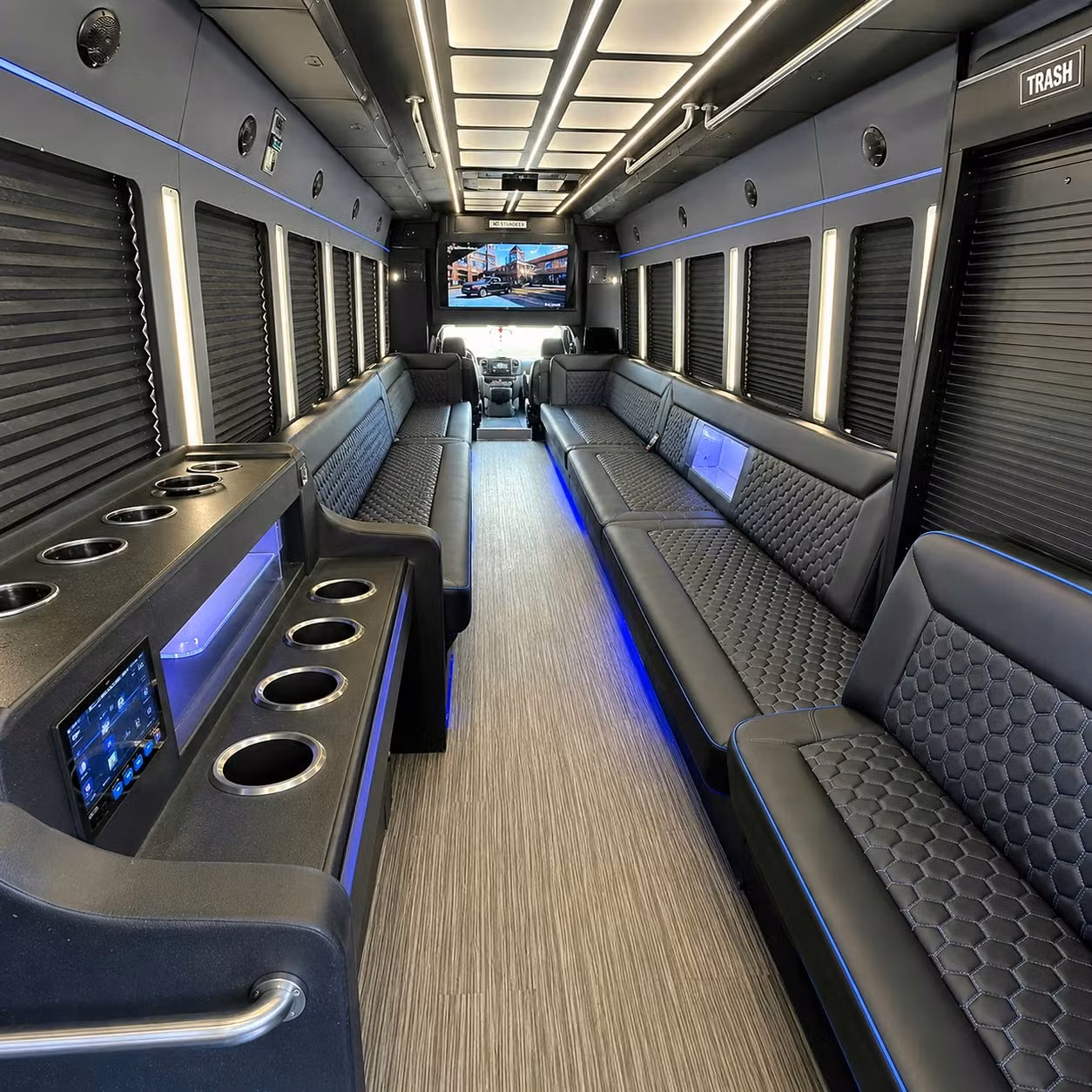 party bus interior
